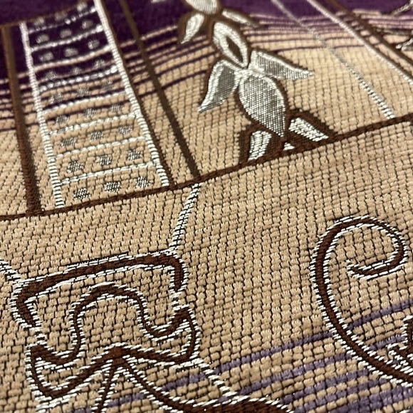 Dress Barn Purple Tapestry Zip Front Jacket - Picture 7 of 7